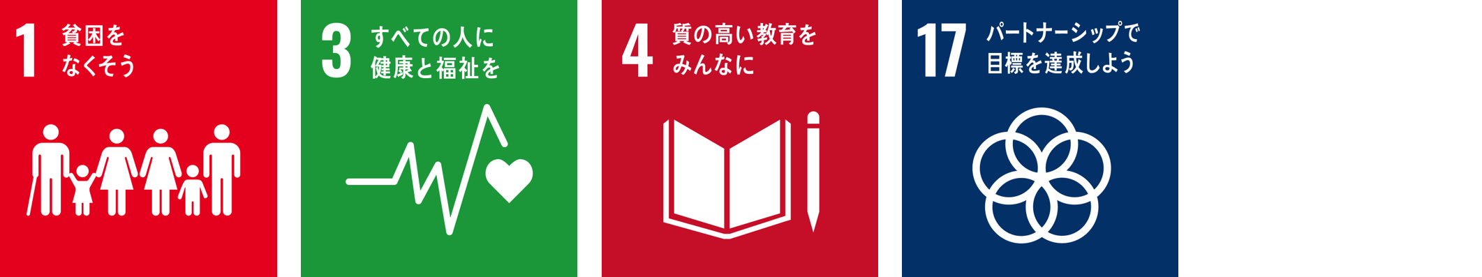 目標 4 質の高い教育をみんなに 目標 17 パートナーシップで目標を達成しよう